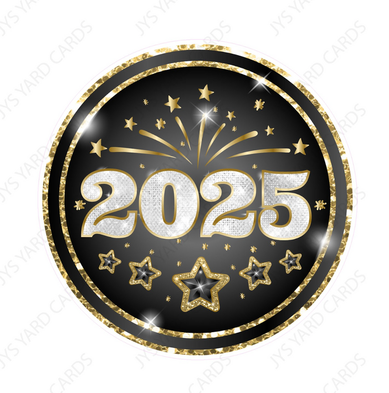 2025 Round Keepsake: Black & Gold