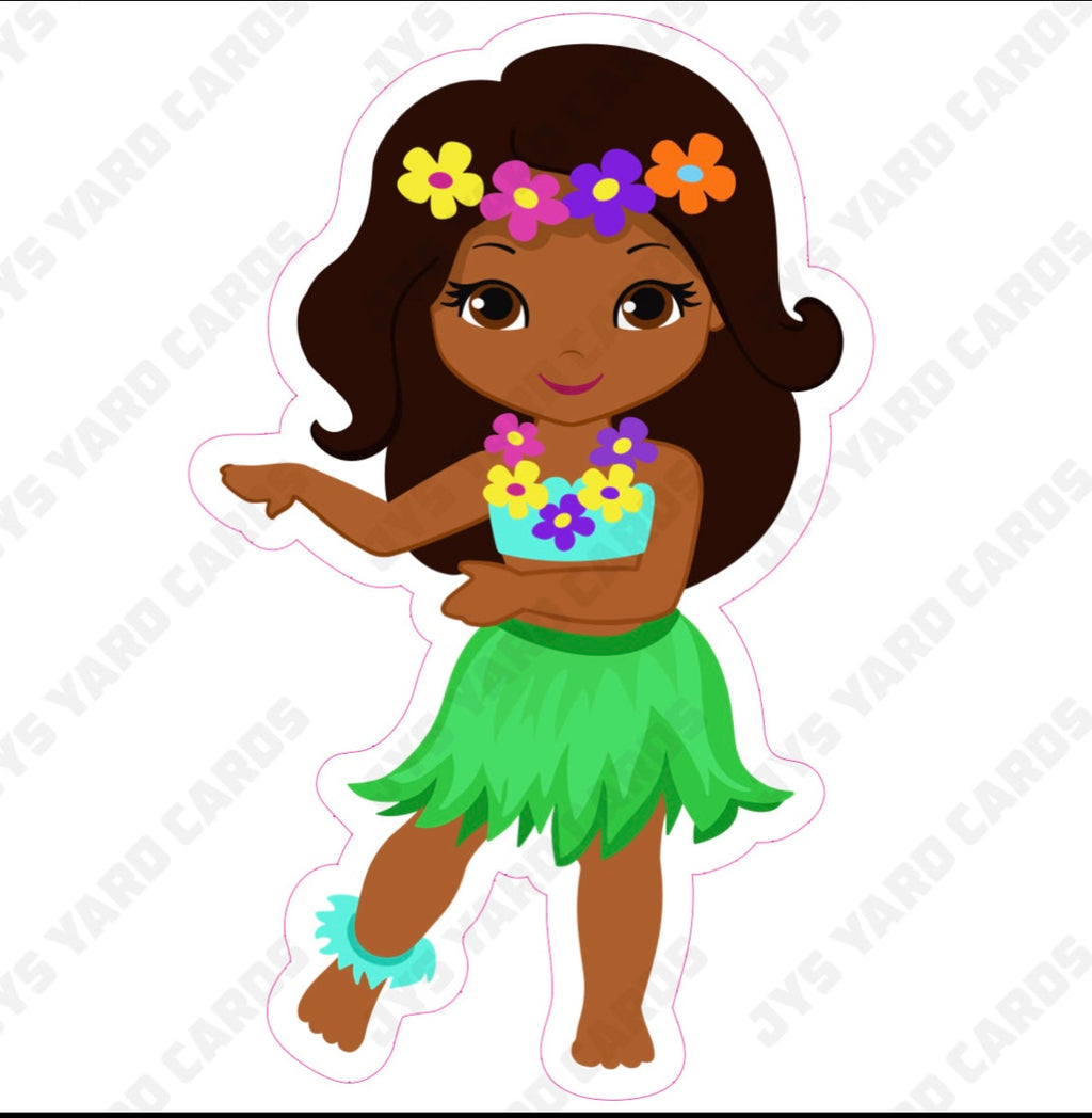 HAWAII GIRL 2 - Yard Card Signs by JYS International