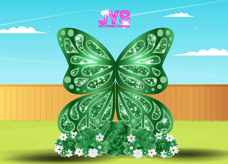 JYS BUTTERFLY CUTIE: 5FT GREEN - Yard Card Signs by JYS International