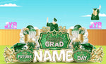 GRAD QUICK SET: Green & Gold - Yard Card Signs by JYS International