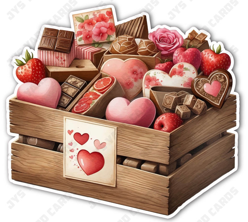 WOOD CANDY BASKET - Yard Card Signs by JYS International