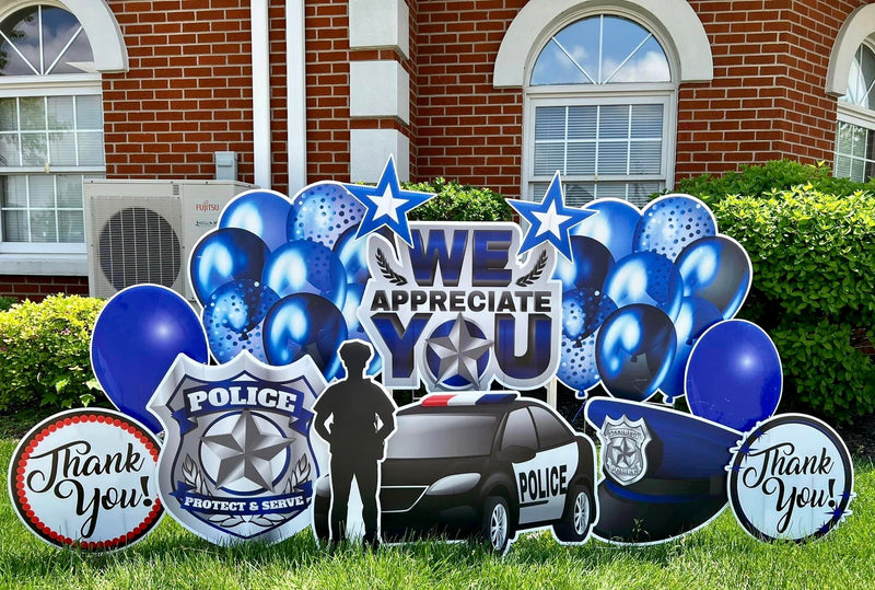 POLICE: HALF SHEET - Yard Card Signs by JYS International