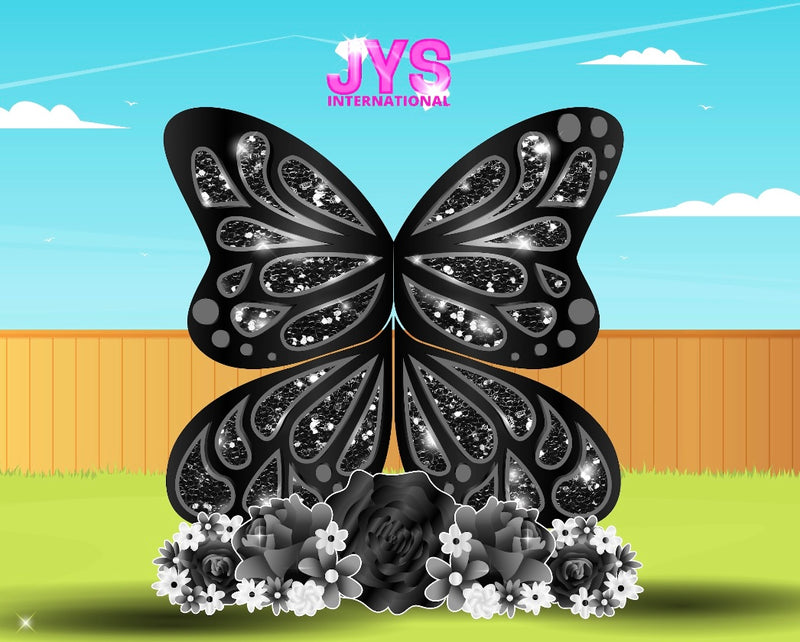 JYS BUTTERFLY CUTIE: 5FT BLACK - Yard Card Signs by JYS International