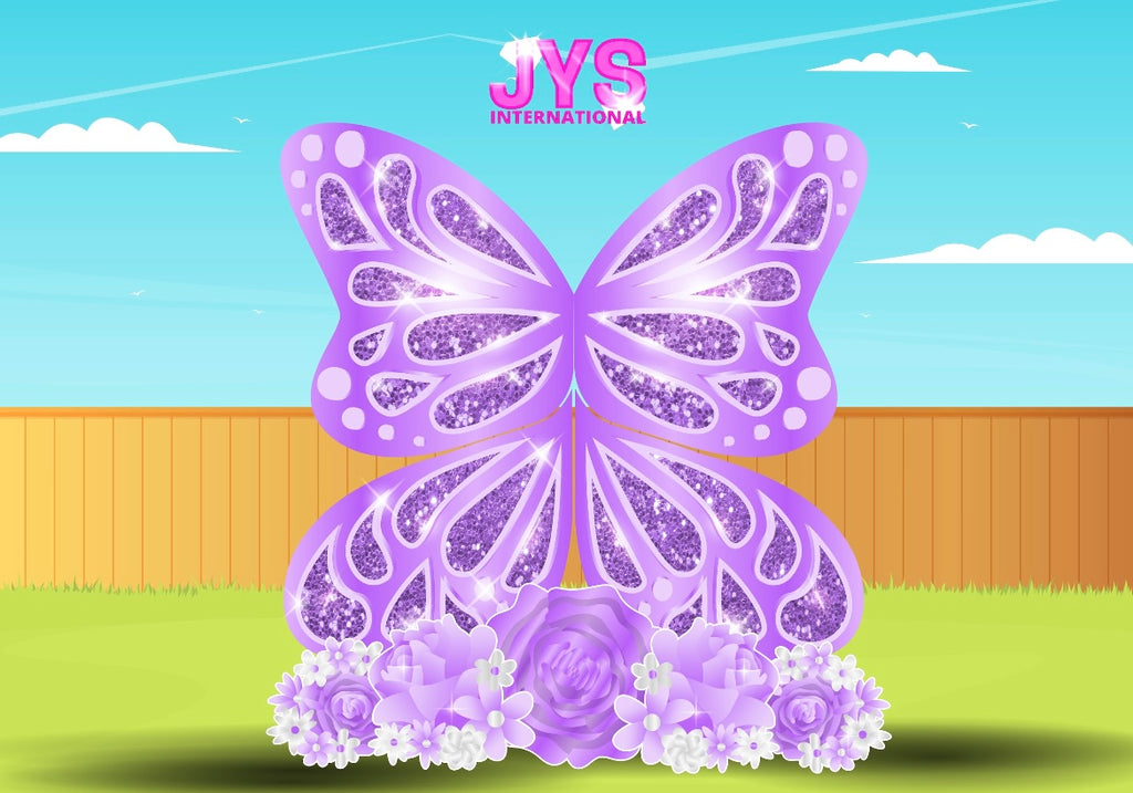 JYS BUTTERFLY CUTIE: 5FT LIGHT PURPLE - Yard Card Signs by JYS International