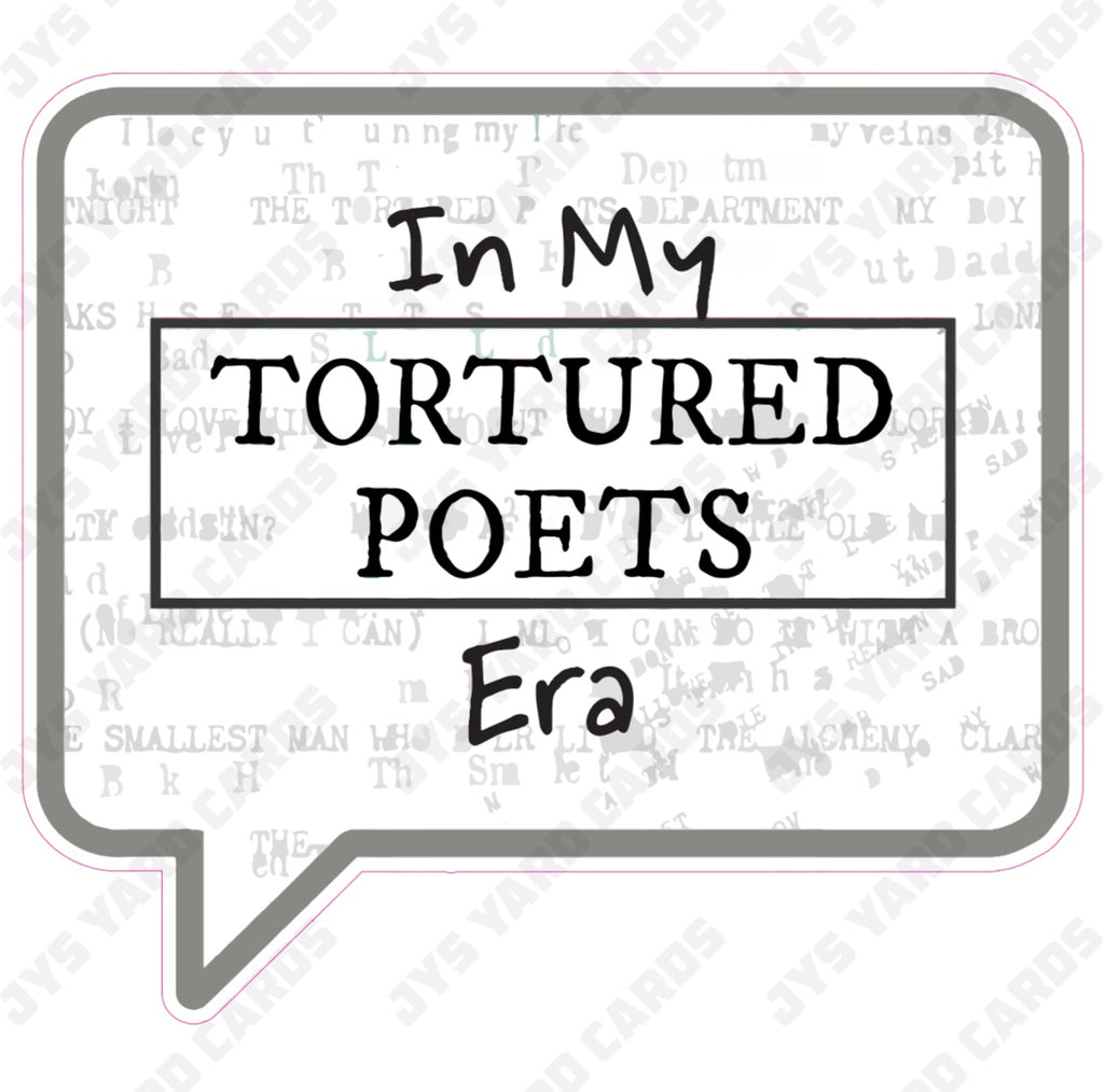 TORTURED POET ERA - Yard Card Signs by JYS International