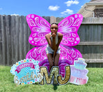 JYS BUTTERFLY CUTIE: 5FT TIFFANY BLUE - Yard Card Signs by JYS International