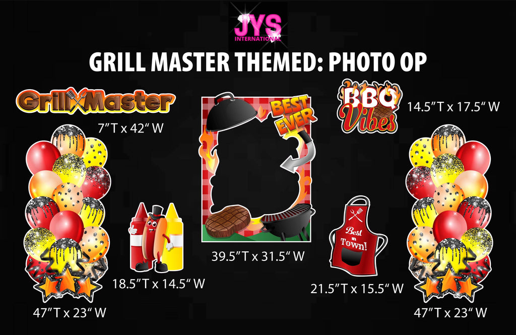 GRILL MASTER PHOTO OP - Yard Card Signs by JYS International