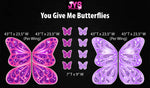 PICK 2: GIVE ME BUTTERFLIES (3.5fFT) - Yard Card Signs by JYS International