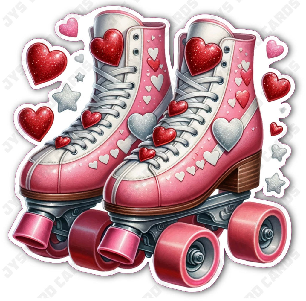 PINK SKATES - Yard Card Signs by JYS International