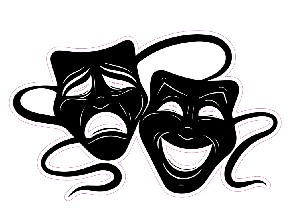 THEATER MASKS - Yard Card Signs by JYS International