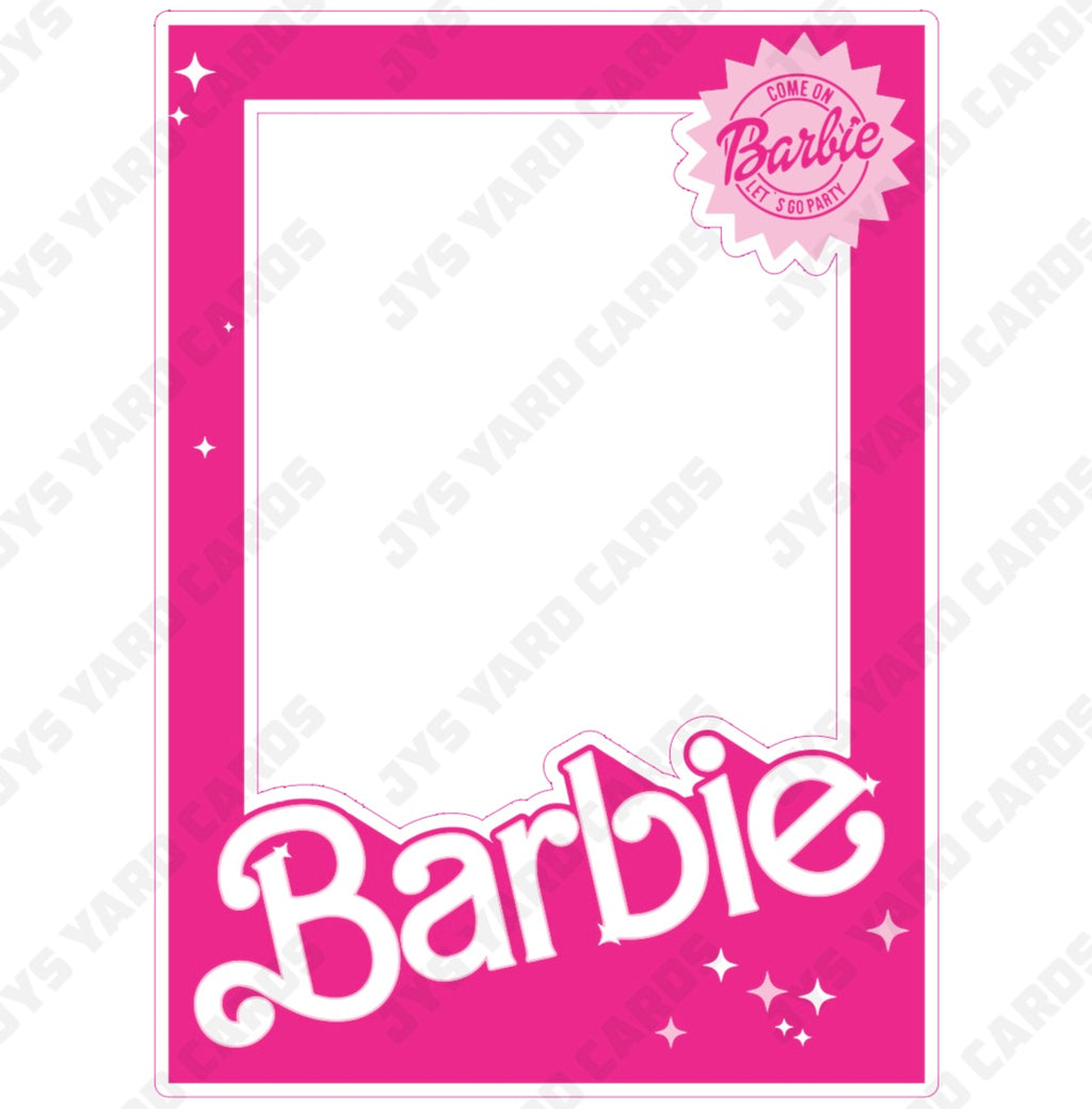 BARBIE PHOTO FRAME - Yard Card Signs by JYS International