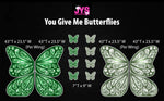 PICK 2: GIVE ME BUTTERFLIES (3.5fFT) - Yard Card Signs by JYS International