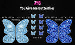 PICK 2: GIVE ME BUTTERFLIES (3.5fFT) - Yard Card Signs by JYS International