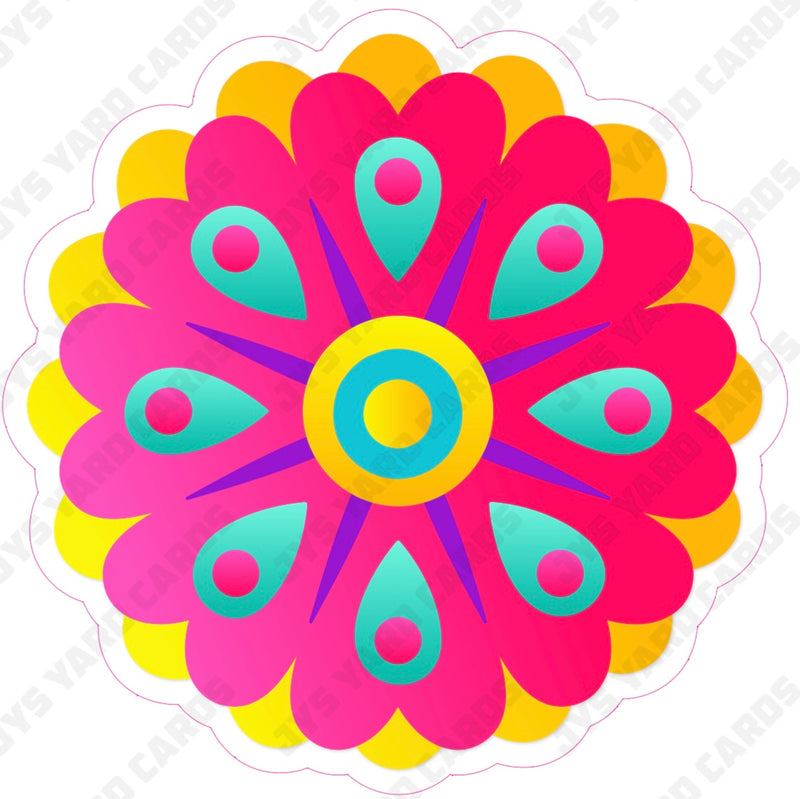 SPANISH FLOWER 1 - Yard Card Signs by JYS International