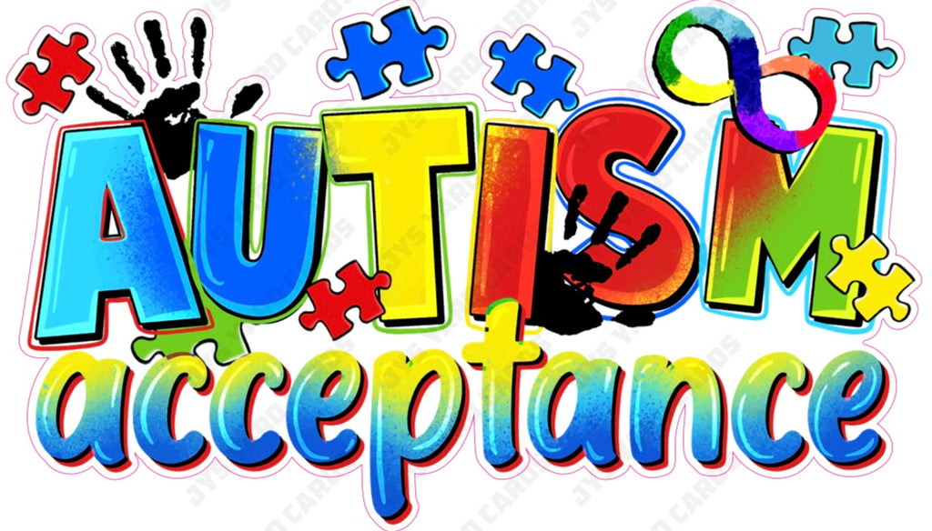 AUTISM ACCEPTANCE - Yard Card Signs by JYS International