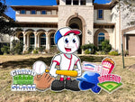 JYS BASEBALL CUTIE (5FT TALL) - Yard Card Signs by JYS International