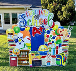 FIRST DAY OF SCHOOL: HALF SHEET - Yard Card Signs by JYS International