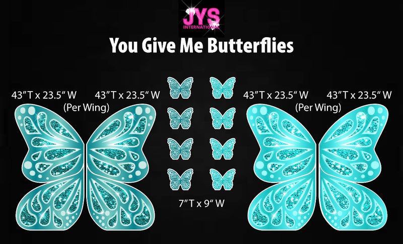 PICK 2: GIVE ME BUTTERFLIES (3.5fFT) - Yard Card Signs by JYS International