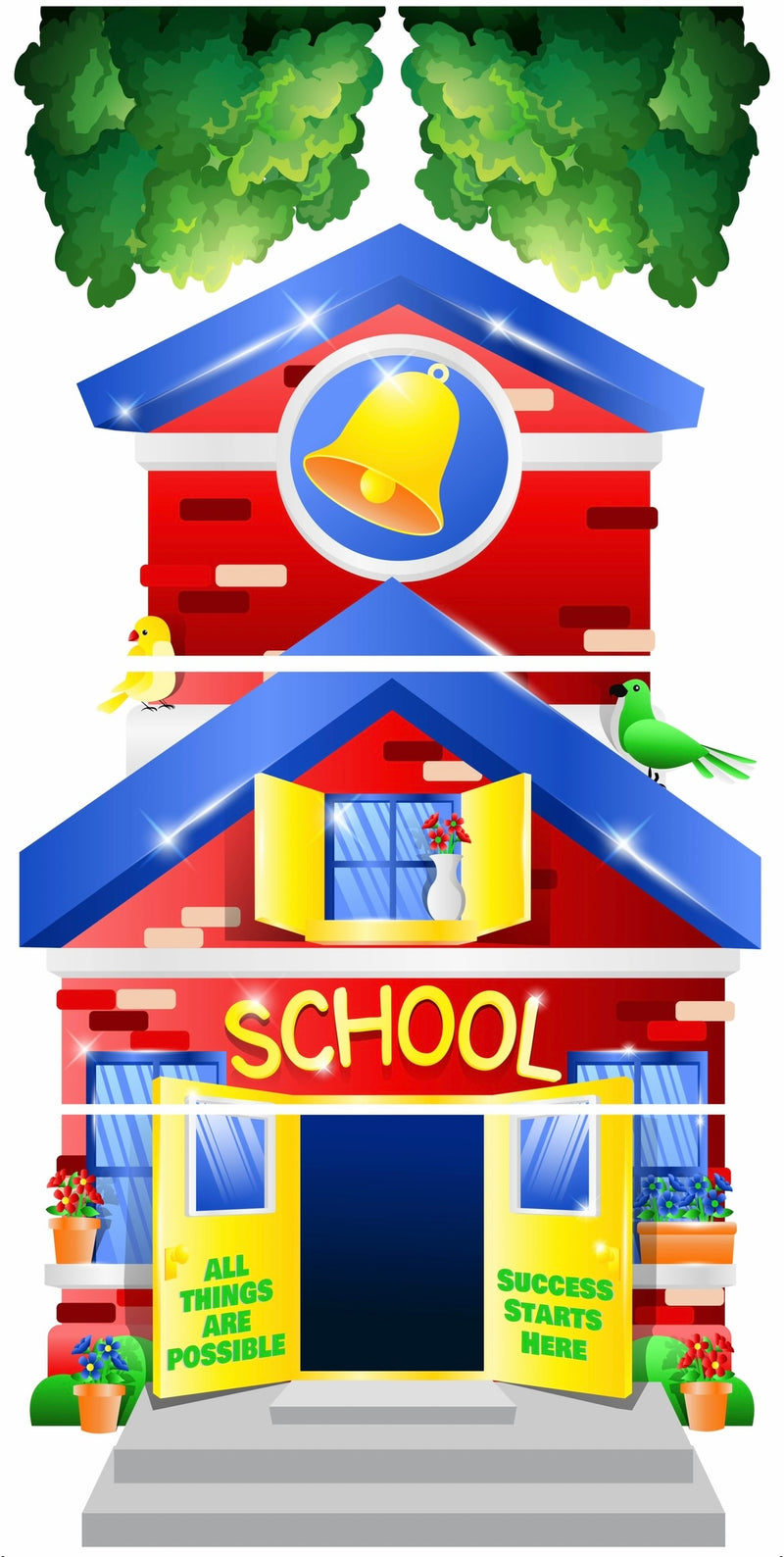 JYS SCHOOL: 7FT Red - Yard Card Signs by JYS International