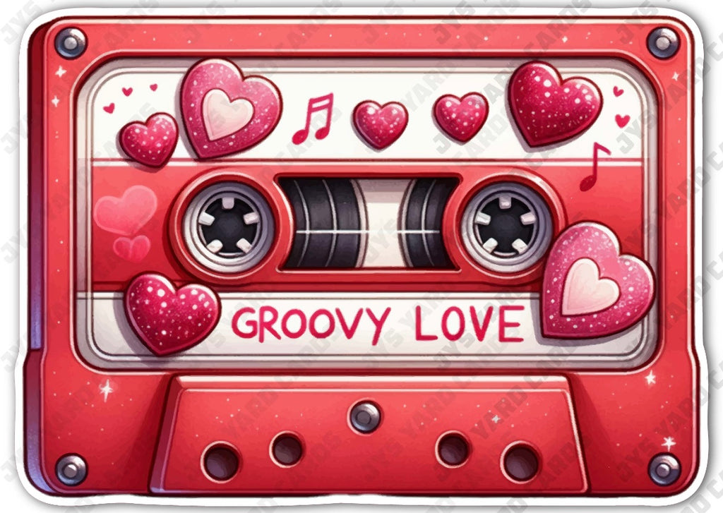 GROOVY LOVE TAPE - Yard Card Signs by JYS International