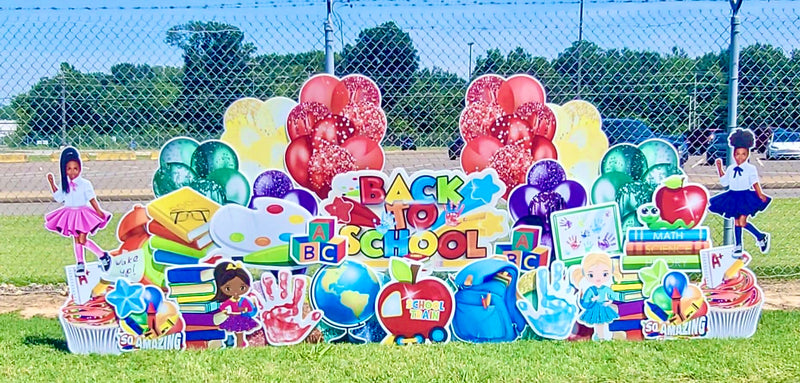 BACK TO SCHOOL QUICK SET 2 - Yard Card Signs by JYS International