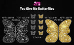 PICK 2: GIVE ME BUTTERFLIES (3.5fFT) - Yard Card Signs by JYS International