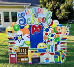 1st DAY OF SCHOOL CENTERPIECE PACK - Yard Card Signs by JYS International