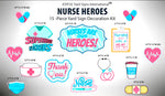 NURSE HEROES QUICK SET - Yard Card Signs by JYS International