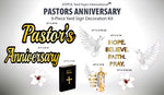 PASTOR'S ANNIVERSARY QUICK SET - Yard Card Signs by JYS International