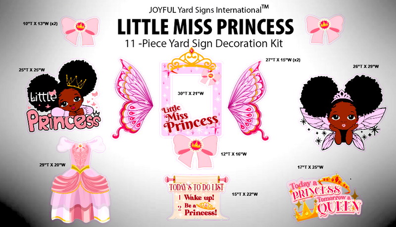 LITTLE MISS PRINCESS - Yard Card Signs by JYS International