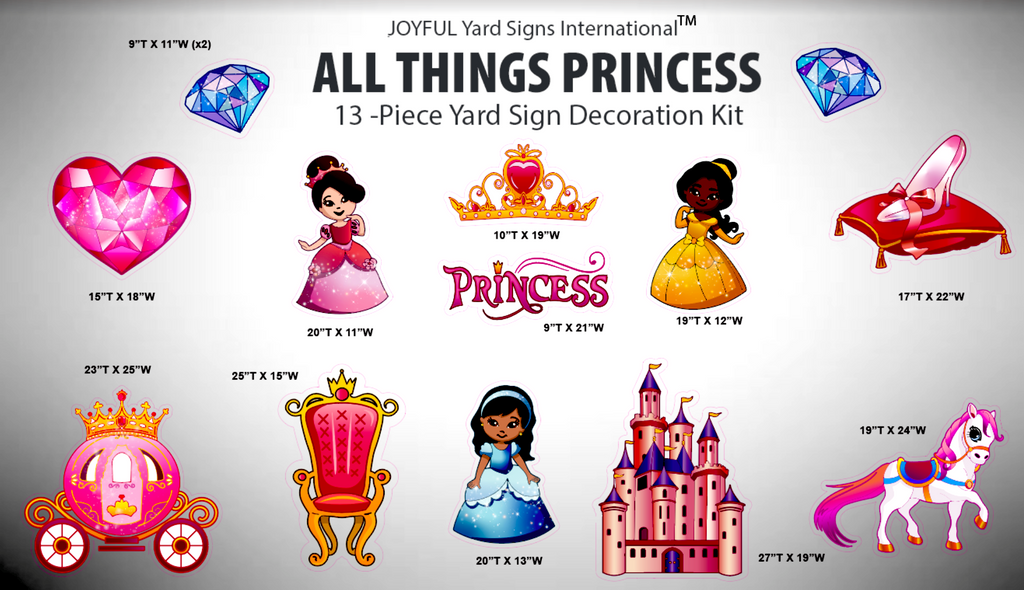 PRINCESS - Yard Card Signs by JYS International