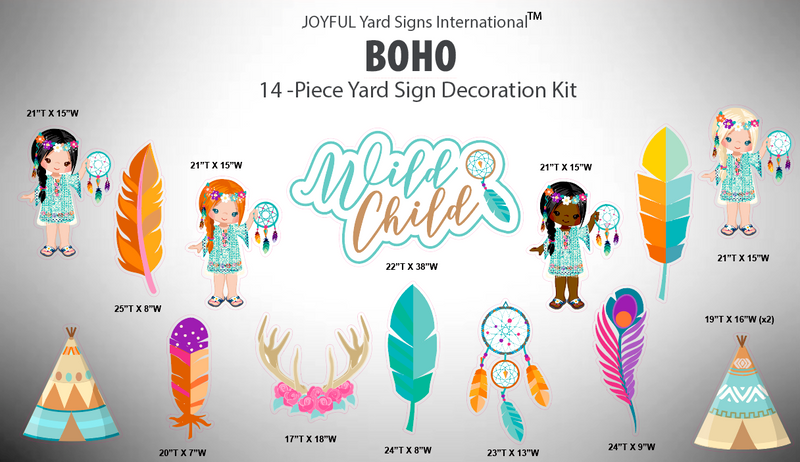 BOHO - Yard Card Signs by JYS International