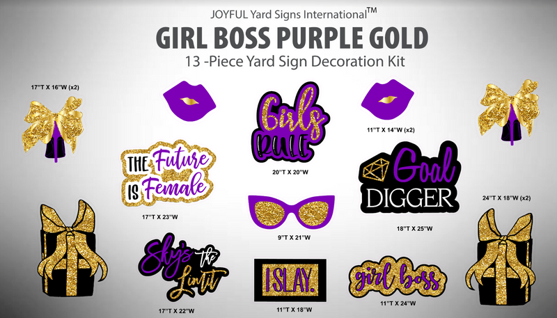 GIRL BOSS - Yard Card Signs by JYS International