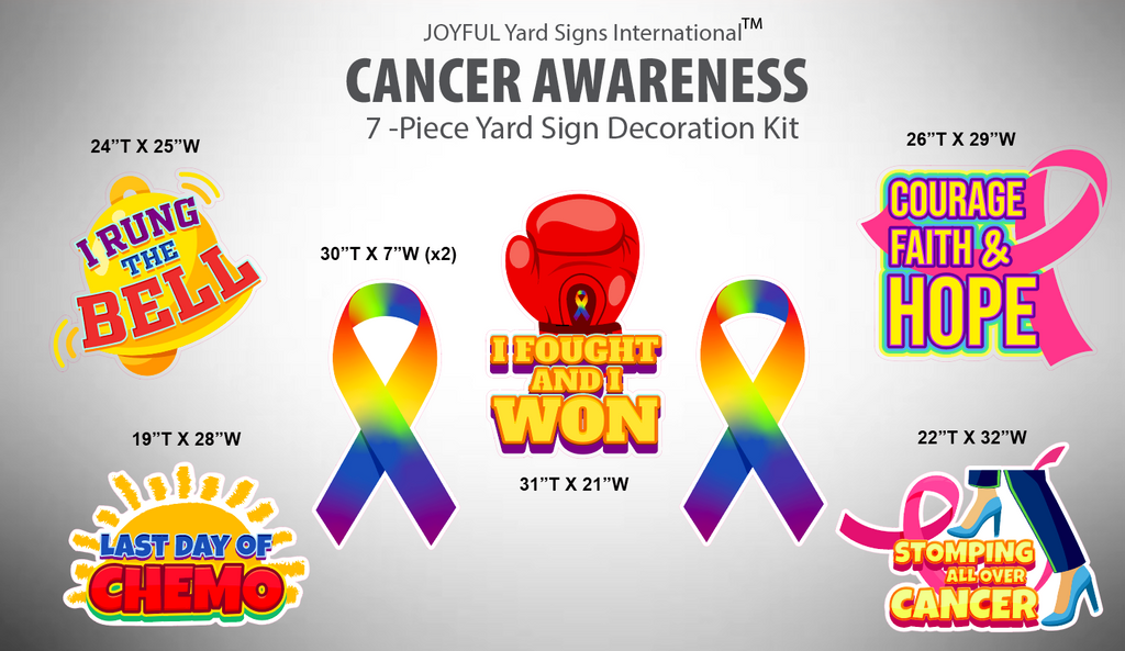 CANCER AWARENESS - Yard Card Signs by JYS International