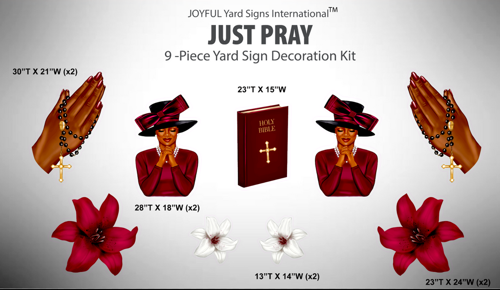 JUST PRAY - Yard Card Signs by JYS International