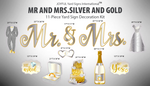 MR. & MRS. (MULTIPLE COLORS) - Yard Card Signs by JYS International