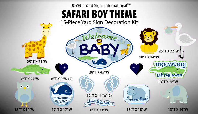 SAFARI QUICK SET - Yard Card Signs by JYS International