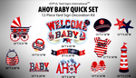 AHOY! IT'S A BOY QUICK SET - Yard Card Signs by JYS International