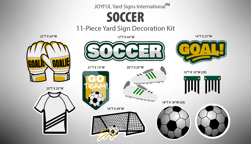 SOCCER GOALS - Yard Card Signs by JYS International