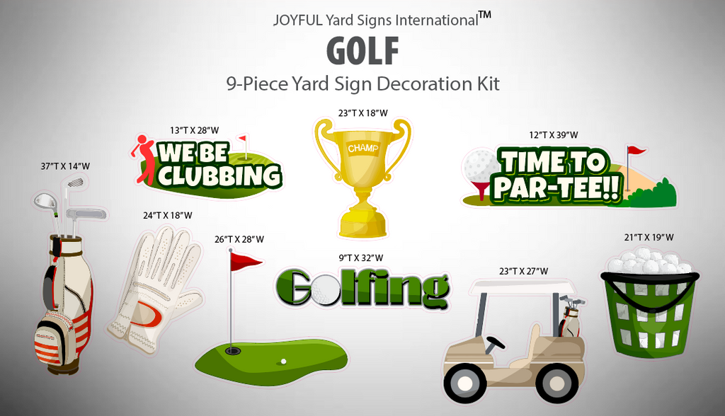 PLAY GOLF - Yard Card Signs by JYS International