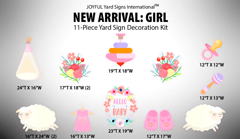 OUR NEW ARRIVAL - Yard Card Signs by JYS International