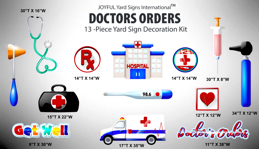 DOCTOR'S ORDERS - Yard Card Signs by JYS International