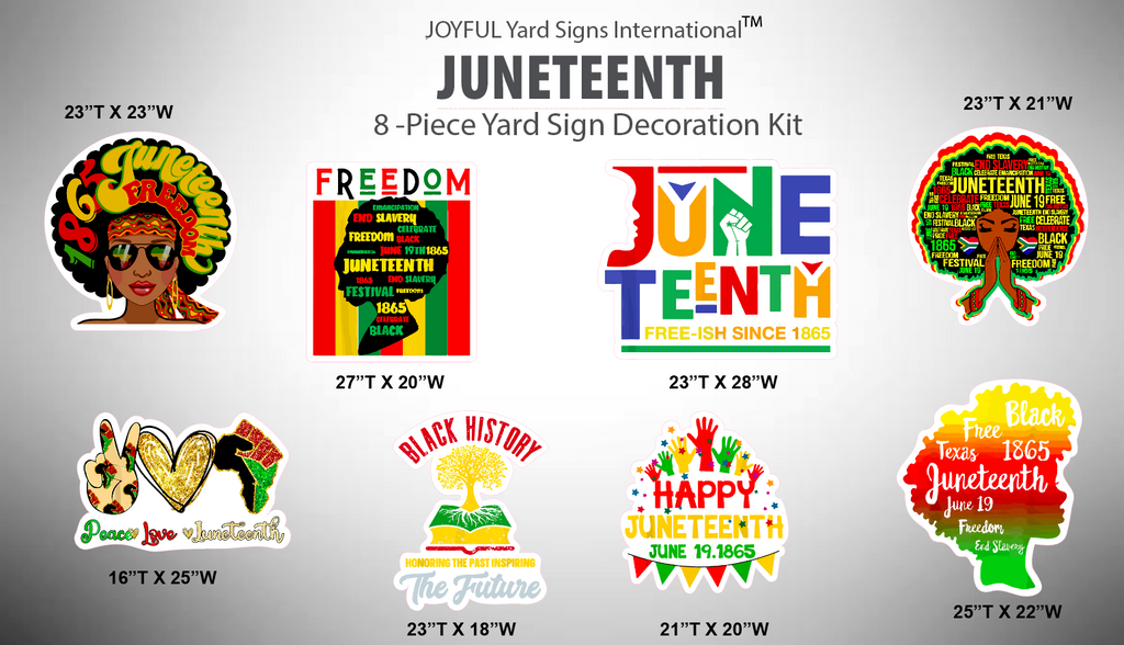 JUNETEENTH - Yard Card Signs by JYS International