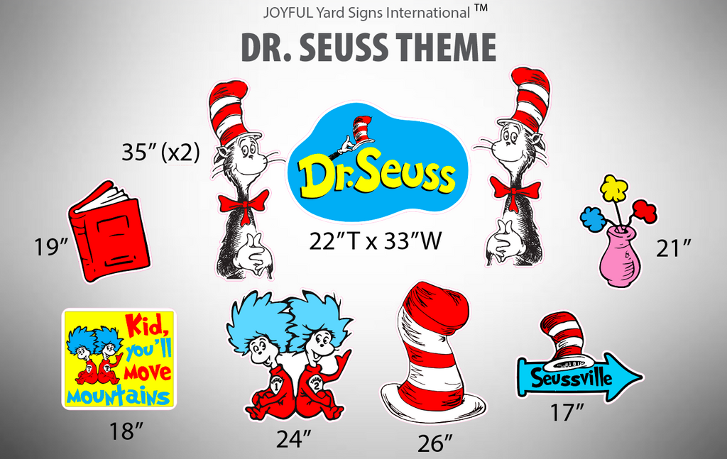 DR. SEUSS THEME - Yard Card Signs by JYS International