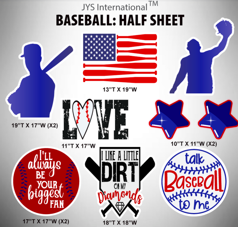 BASEBALL: HALF SHEET - Yard Card Signs by JYS International