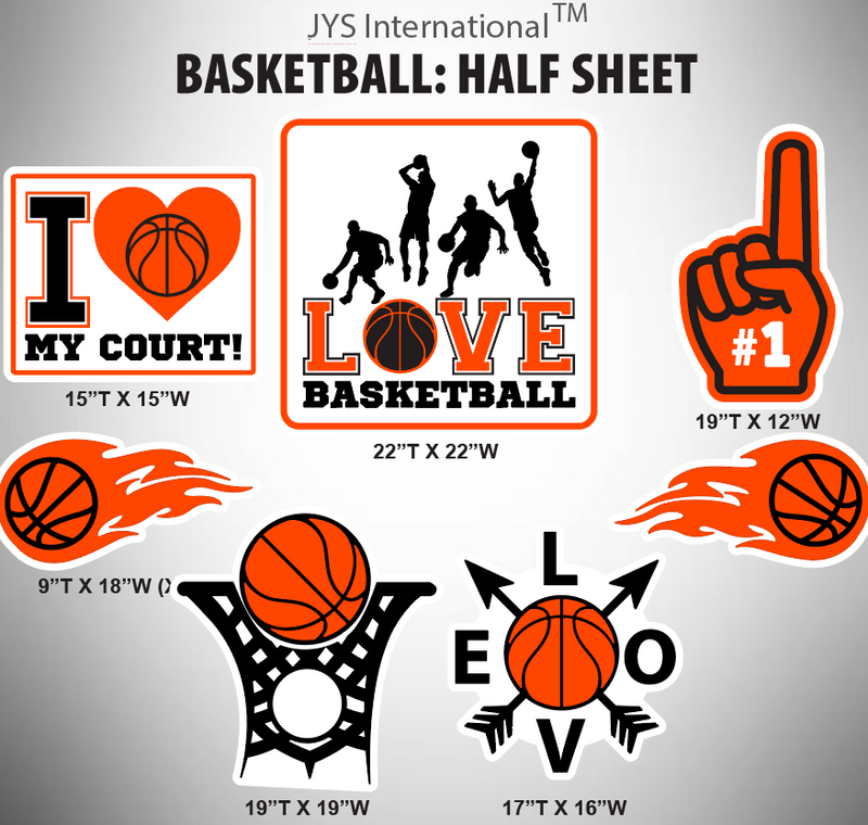 BASKETBALL: HALF SHEET - Yard Card Signs by JYS International