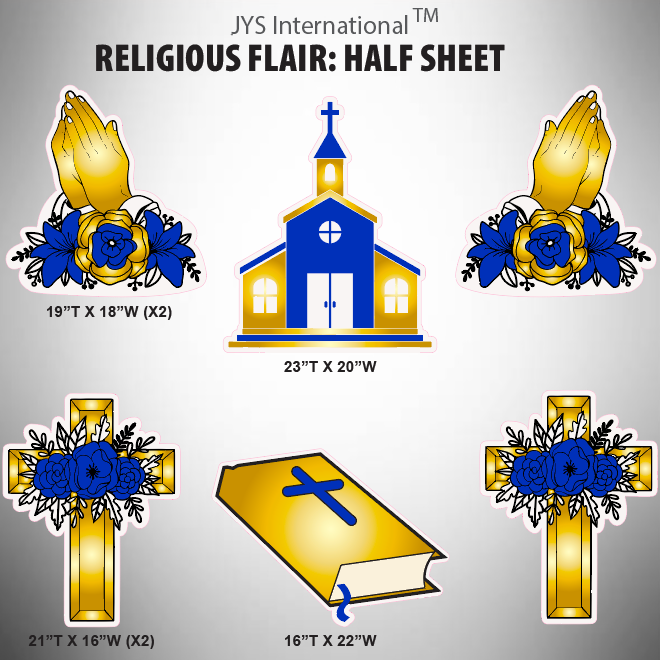 RELIGIOUS: HALF SHEET - Yard Card Signs by JYS International