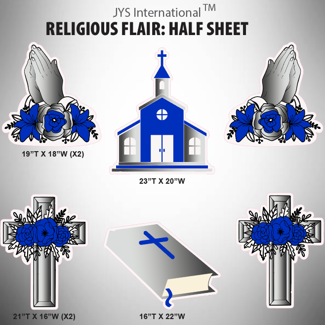 RELIGIOUS: HALF SHEET - Yard Card Signs by JYS International