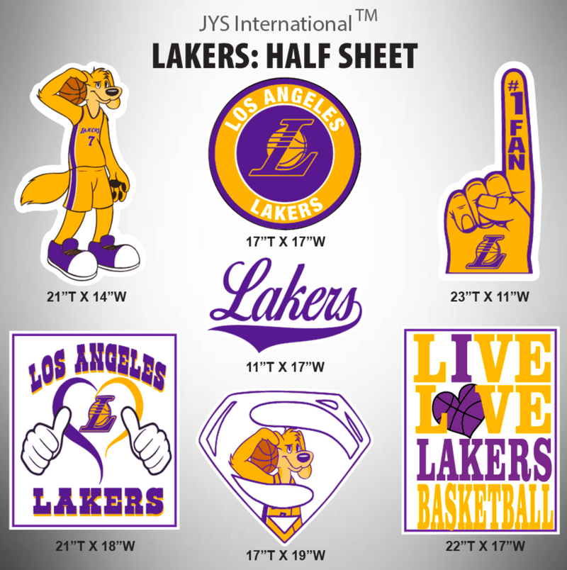 LAKERS: HALF SHEET - Yard Card Signs by JYS International