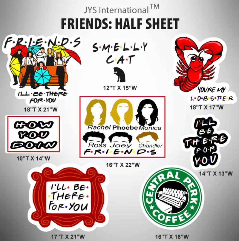 FRIENDS: HALF SHEET - Yard Card Signs by JYS International